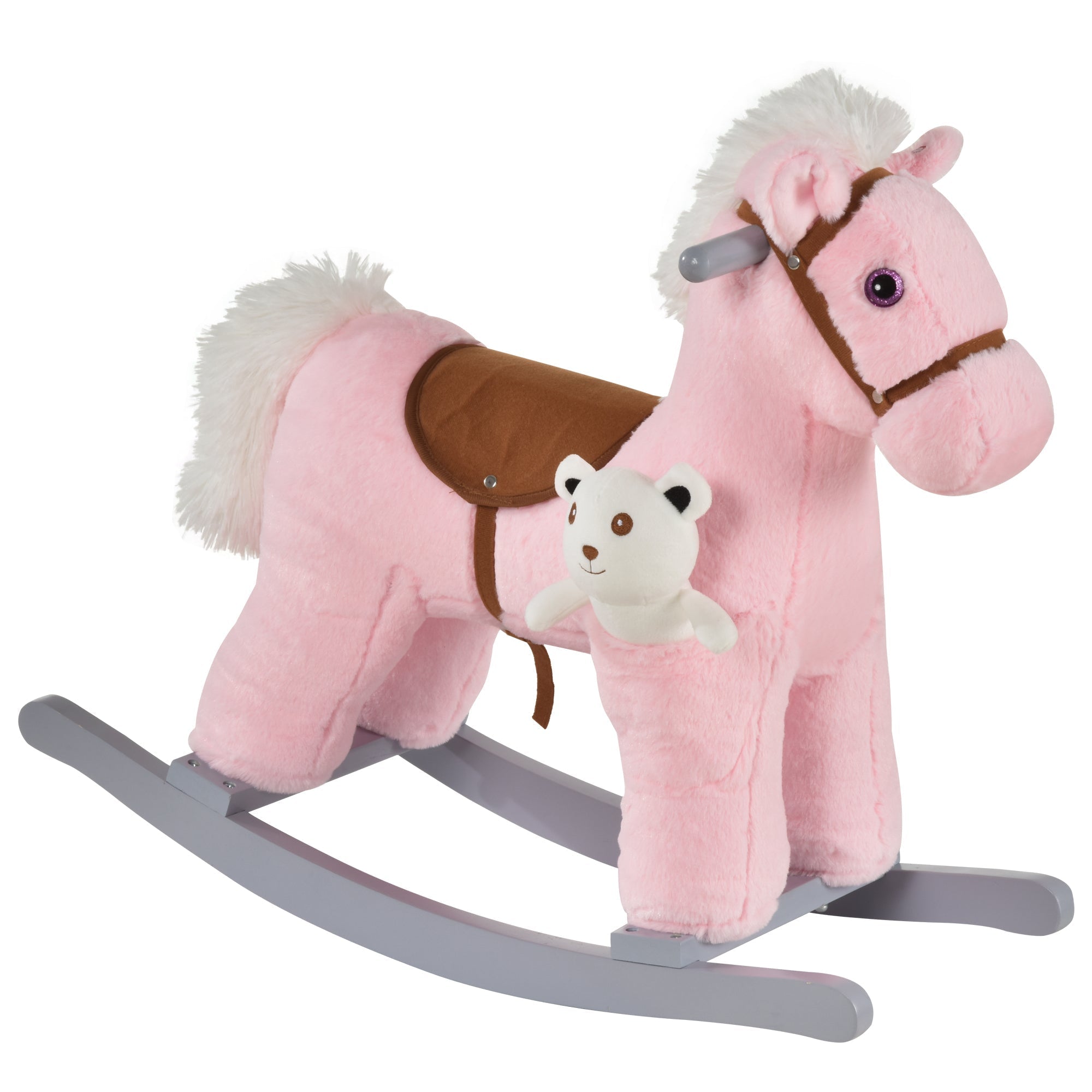 Plush Pink Rocking Horse | 18-36 Months - Borgè